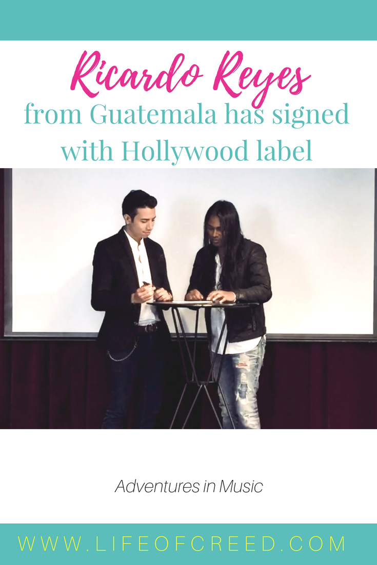 Ricardo Reyes from Guatemala has signed with Hollywood label. Now the Guatemalan Artist Ricardo Reyes set his goal towards an International Career and a place on the Hollywood Music-Scene. Ricardo Reyes has signed an Exclusive Deal with XCX Artists and together with the well renowned Hollywood Music Producer Geo Slam.