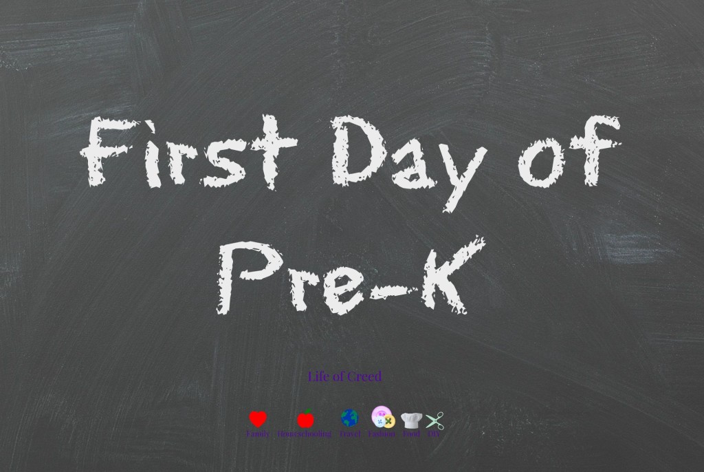 First day of pre-k via lifeofcreed.com @lifeofcreed