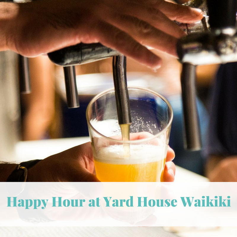 Happy Hour at Yard House Waikiki - One of our favorite places to go while on the Island of Oahu is Yard House Waikiki.