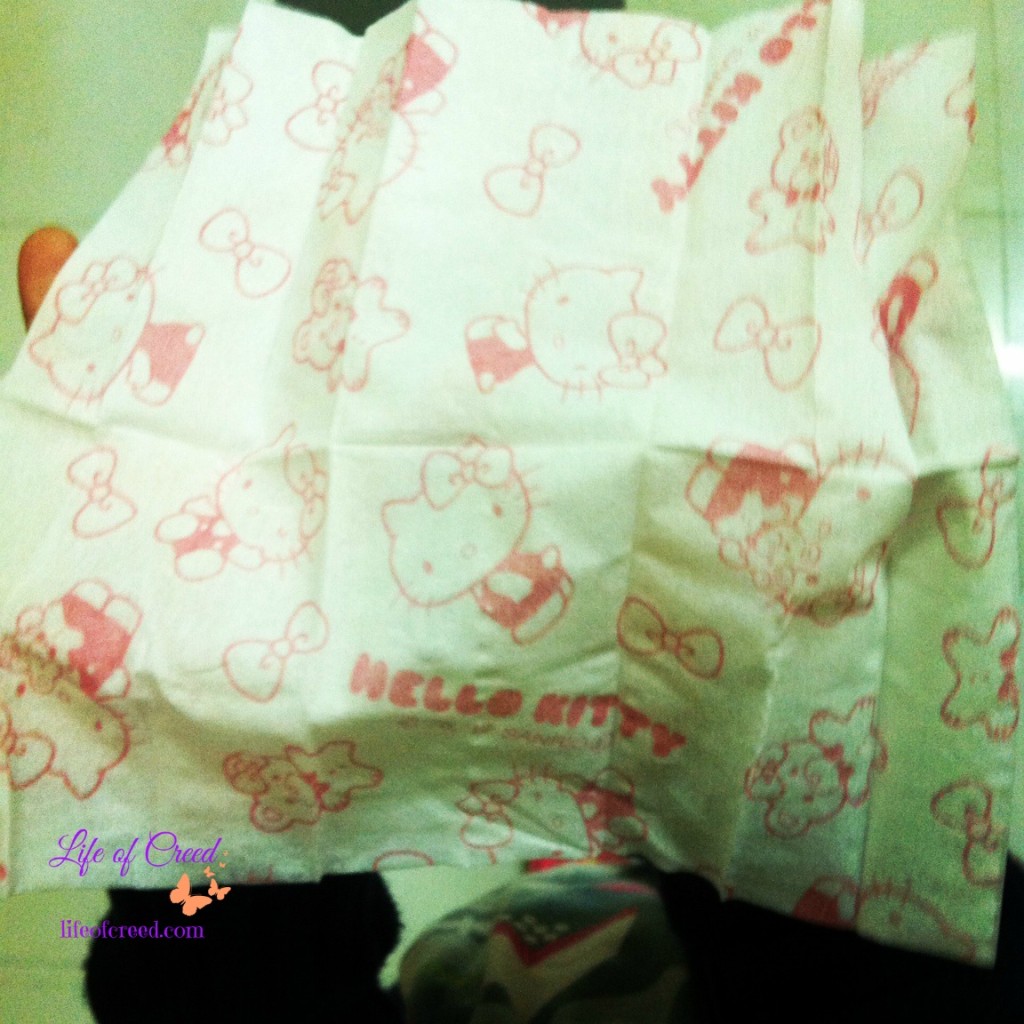 Day 2 April Photo Challenge. Hello Kitty tissue! 