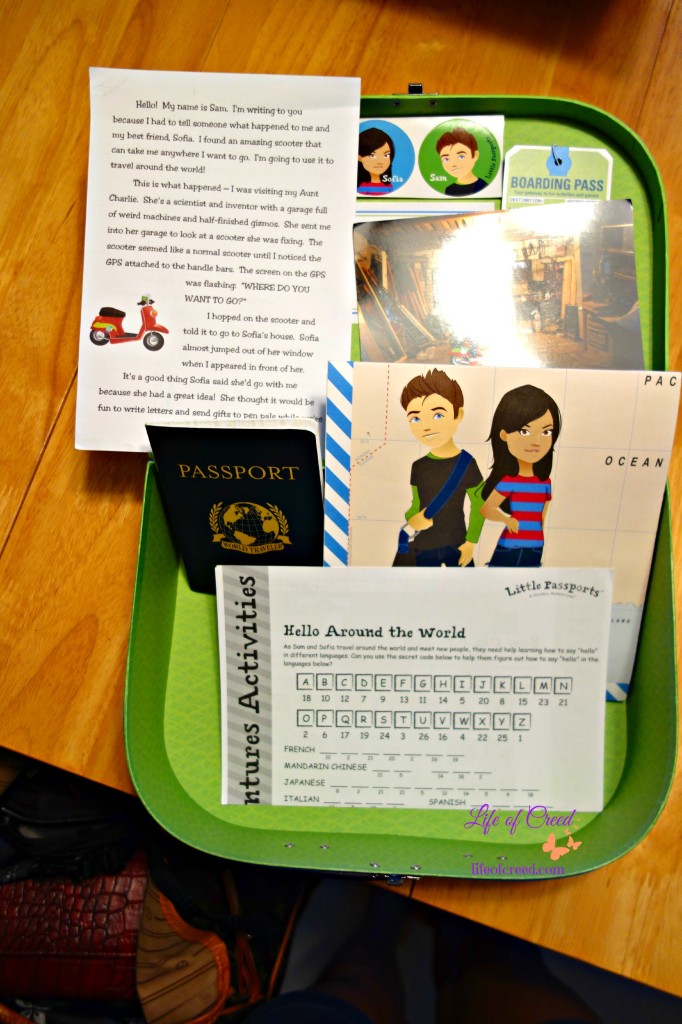 Little Passport suitcase, Same & Sofia, travel, passport, stickers, 