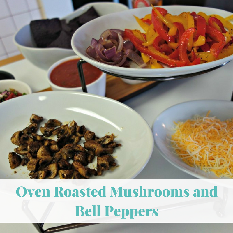Oven Roasted Mushrooms and Bell Peppers