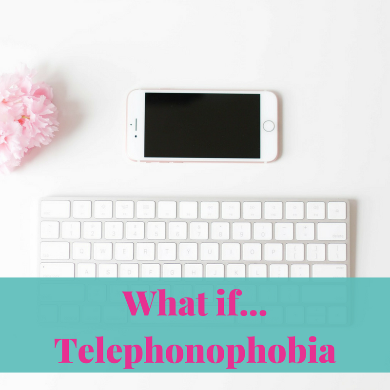 I have a fear of talking on the phone! Telephonophobia also known as telephone phobia or phone phobia is the fear of taking or making telephone calls.