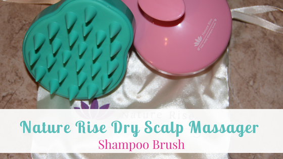 Nature Rise Dry Scalp Massager Shampoo Brush | Now, it was time to put it to the test with some shampoo to see if it worked as well in wet hair. Guess what?? It did!! I actually used both massagers to scratch/massage my hair while lathering the shampoo throughout my hair.