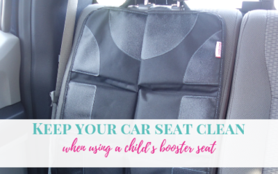 Keep your car seat clean when using a child’s booster seat