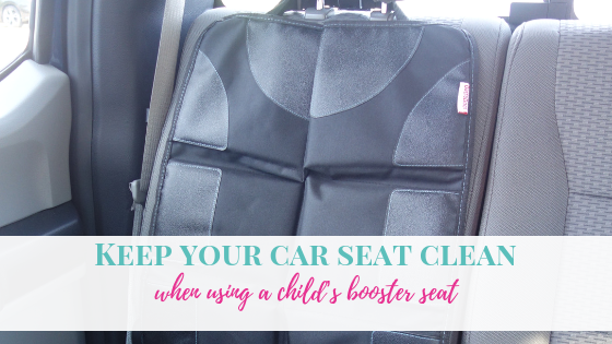 Keep your car seat clean when using a child’s booster seat