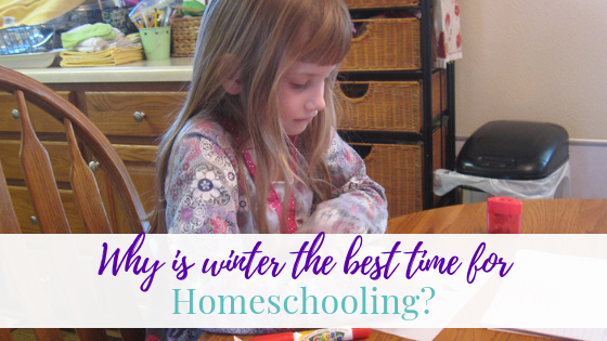 Girl doing school work - Why is winter the best time for homeschooling?