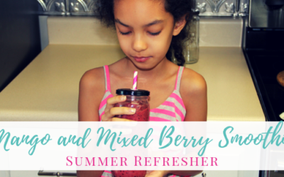 Mango and Mixed Berry Smoothie Summer Refresher